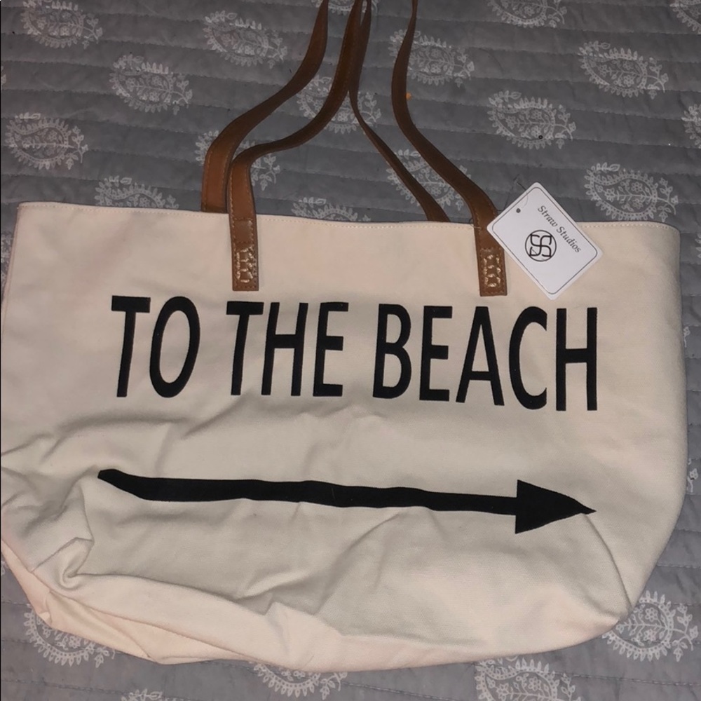 Straw Studios Canvas Beach Tote FINAL PRICE
